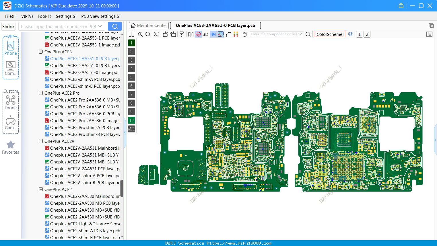 OnePlus ACE3-2AA551-0 PCB Layer
